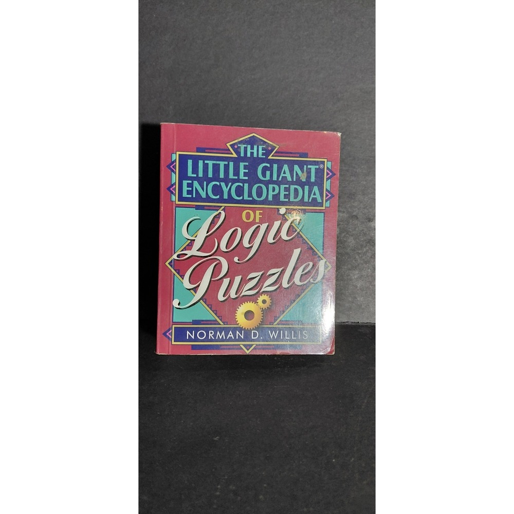 Paperback book The Little Giant Encyclopedia Logic Puzzles Norman D Willis USED